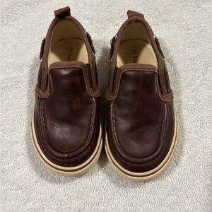 Kids brown loafers slip on shoes dress casual play tennis shoes sneakers school